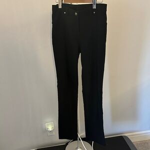Black Straight-Leg Pants